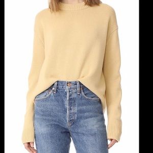 VINCE 100% NWT cashmere yellow sweater